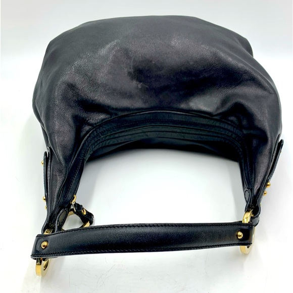 Auth Fendi Borsa Nero Calfskin Leather Bag Preloved Very Good Purse Satchel - Picture 2 of 16